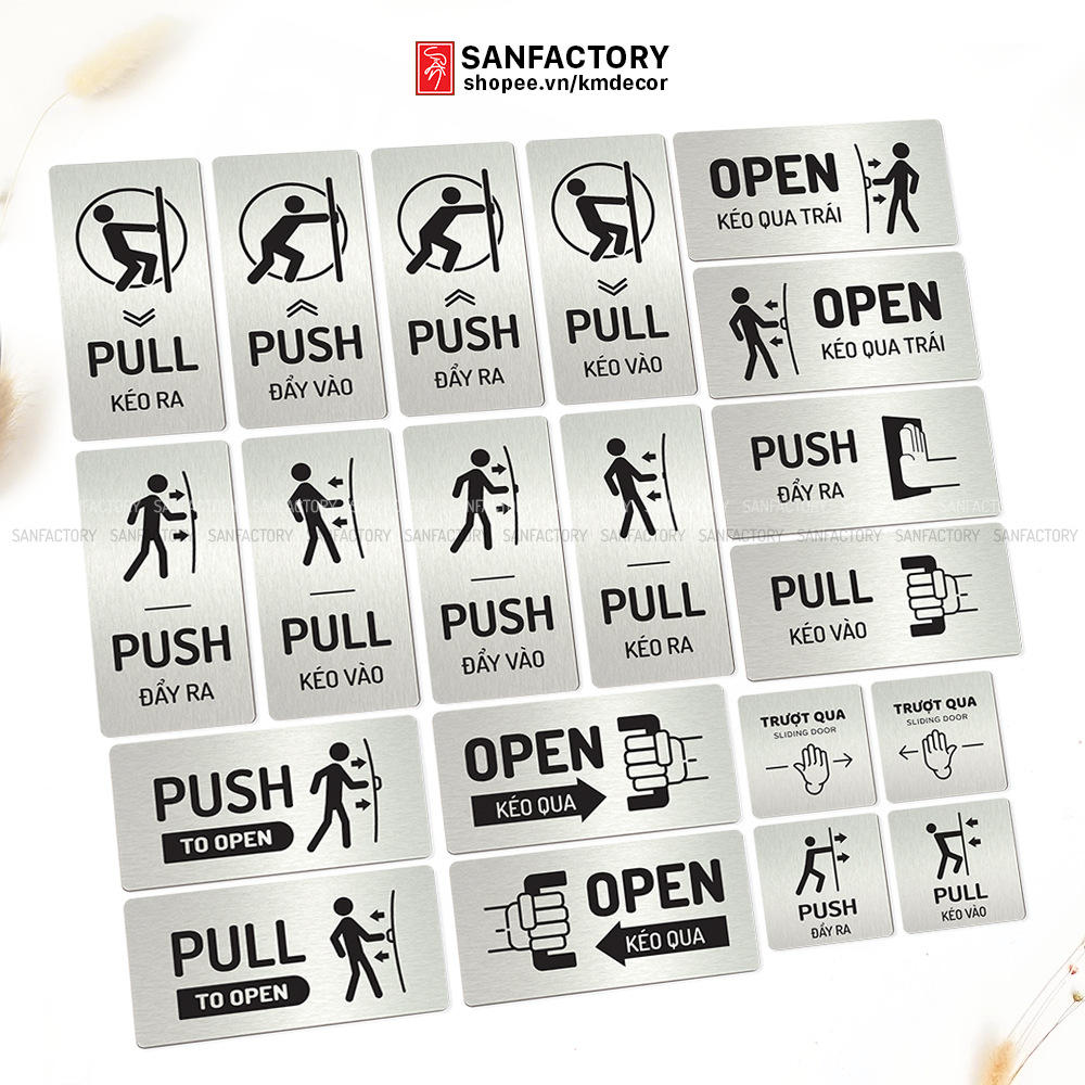 Scratch aluminum pull and push panel with UV printing, instructions for ...