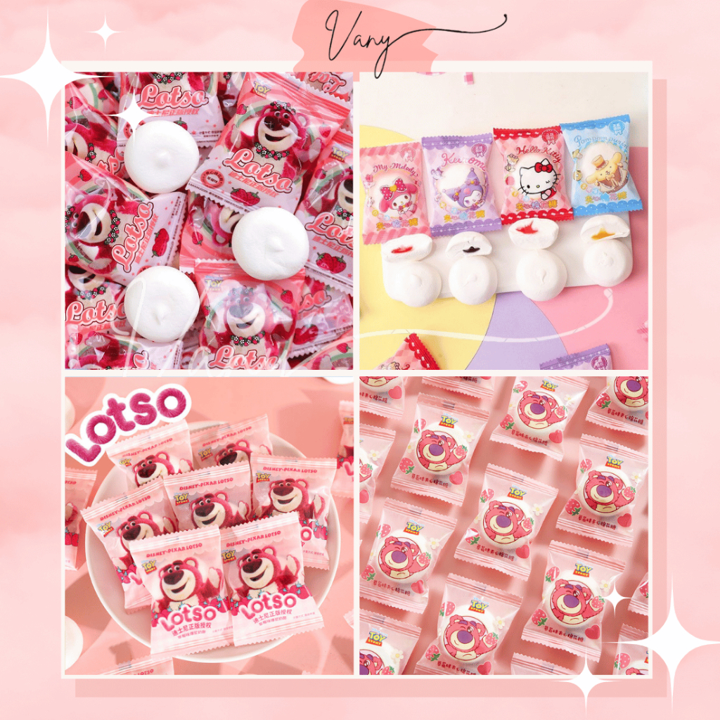 WHOLESALE Marshmallow Candy Filled with Strawberry Bear Fruit Jam Lotso ...