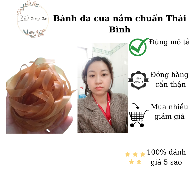 [Combo of 5 pounds]Thai Binh red crab rice paper rolls with soft, chewy ...