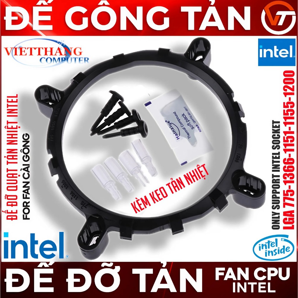 Hook-type CPU Cooler Fan Support Stand Specialized for Intel Socket LGA ...