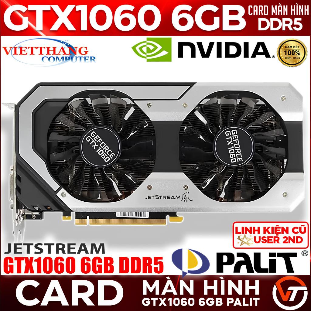 VGA - Used Palit Jetstream GTX1060 6GB DDR5 Video Card with Backlight ...