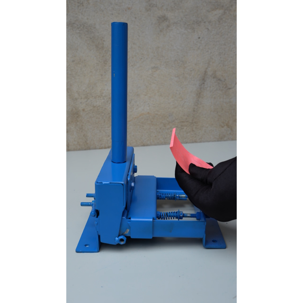 Motor groove paper edge folding tool (with adjustment gauge for paper ...