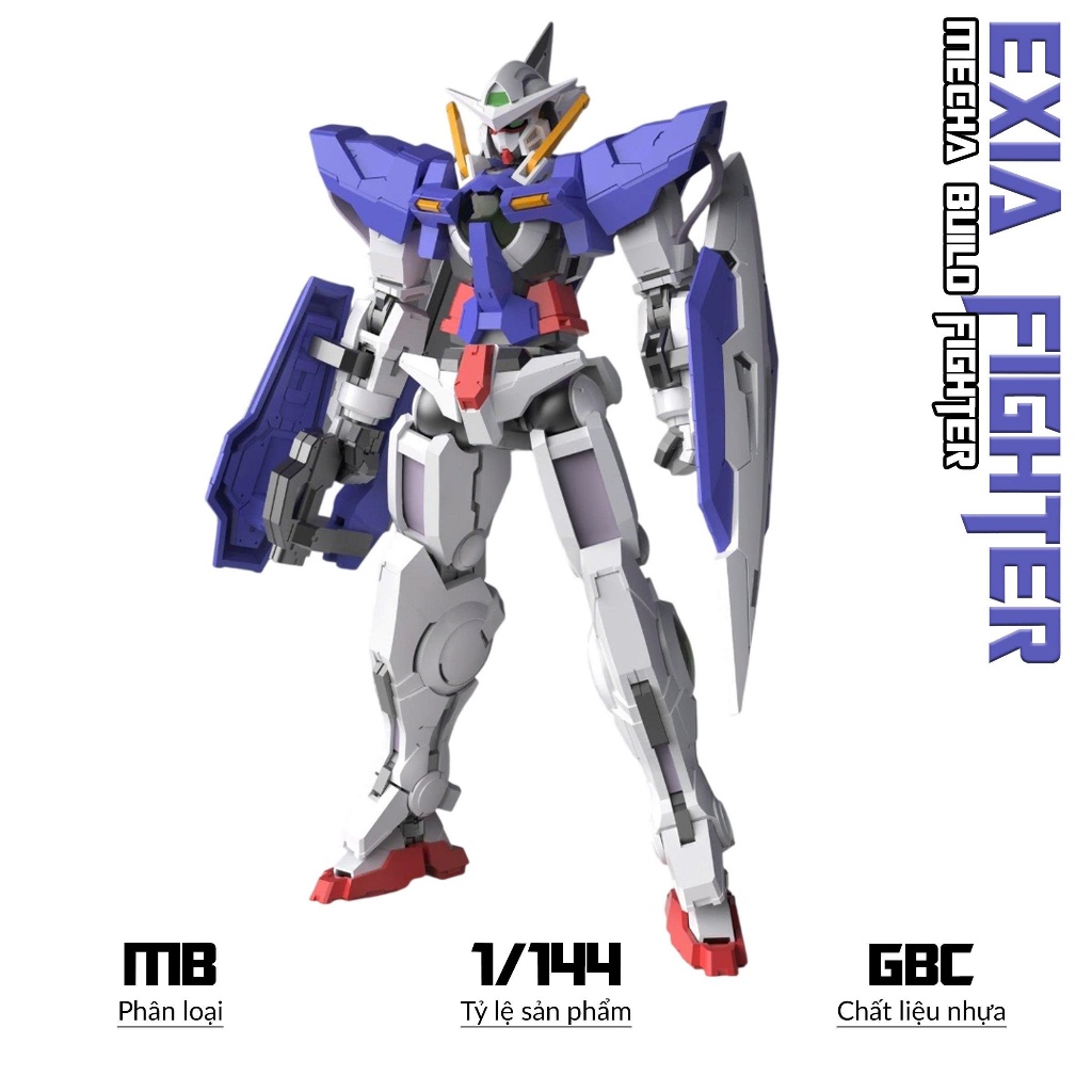 GBC MB Exia Fighter Model, 1/144 Mecha, Plastic Assembly Toy | Shopee ...