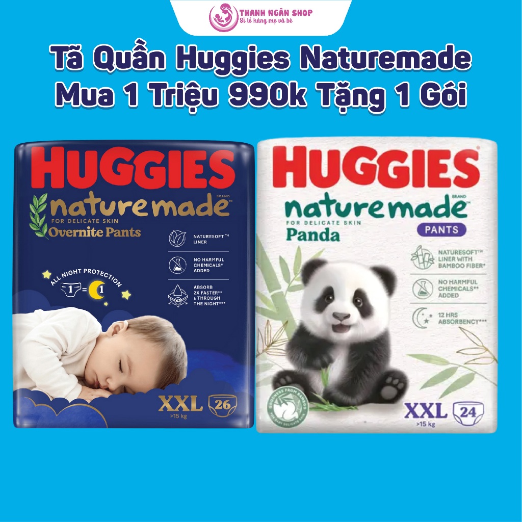Huggies Nature made Panda XXL24 Diapers - Huggies Night Diapers XXL26 ...