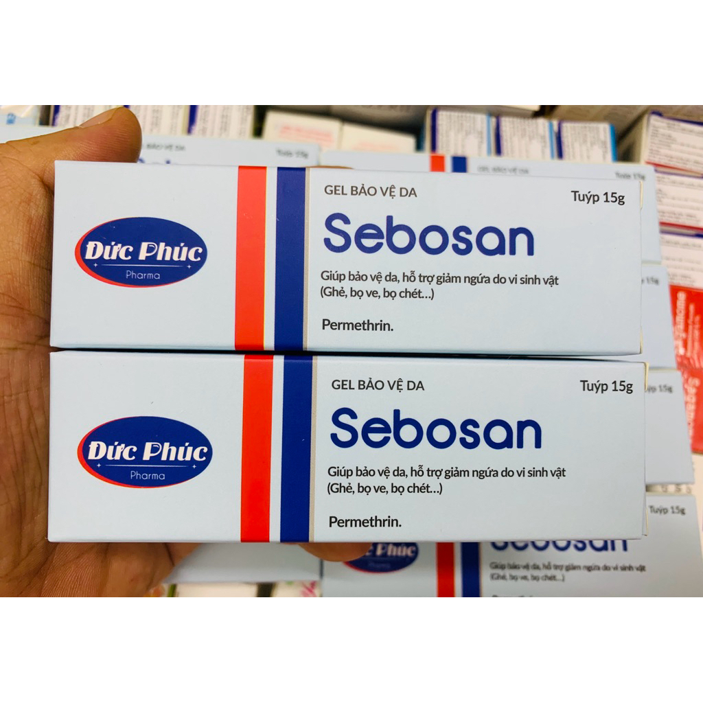 Sebosan Permethrin skin protection Gel removes scabies, lice, lice, and ...