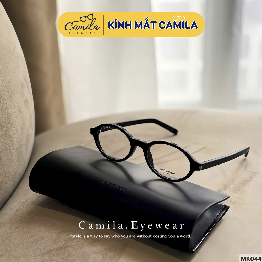 SM women's eyeglass frames with small oval eyes, plastic frame, fashion ...