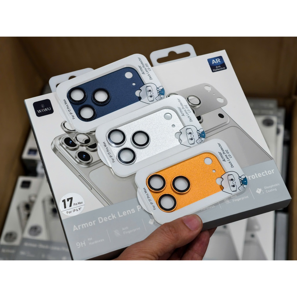 WIWU Armor Deck Camera Sticker Set - LG-012 for iPhone 17 Pro Max/ 17 ...