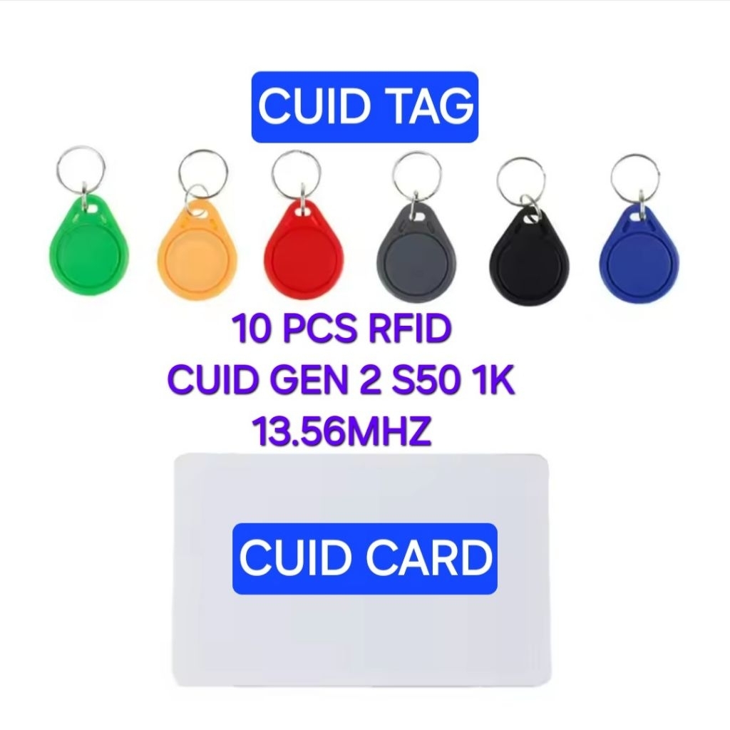 [10 CARDS] RFID CUID GEN2 13.56MHZ can Copy with Phone with MCT App ...