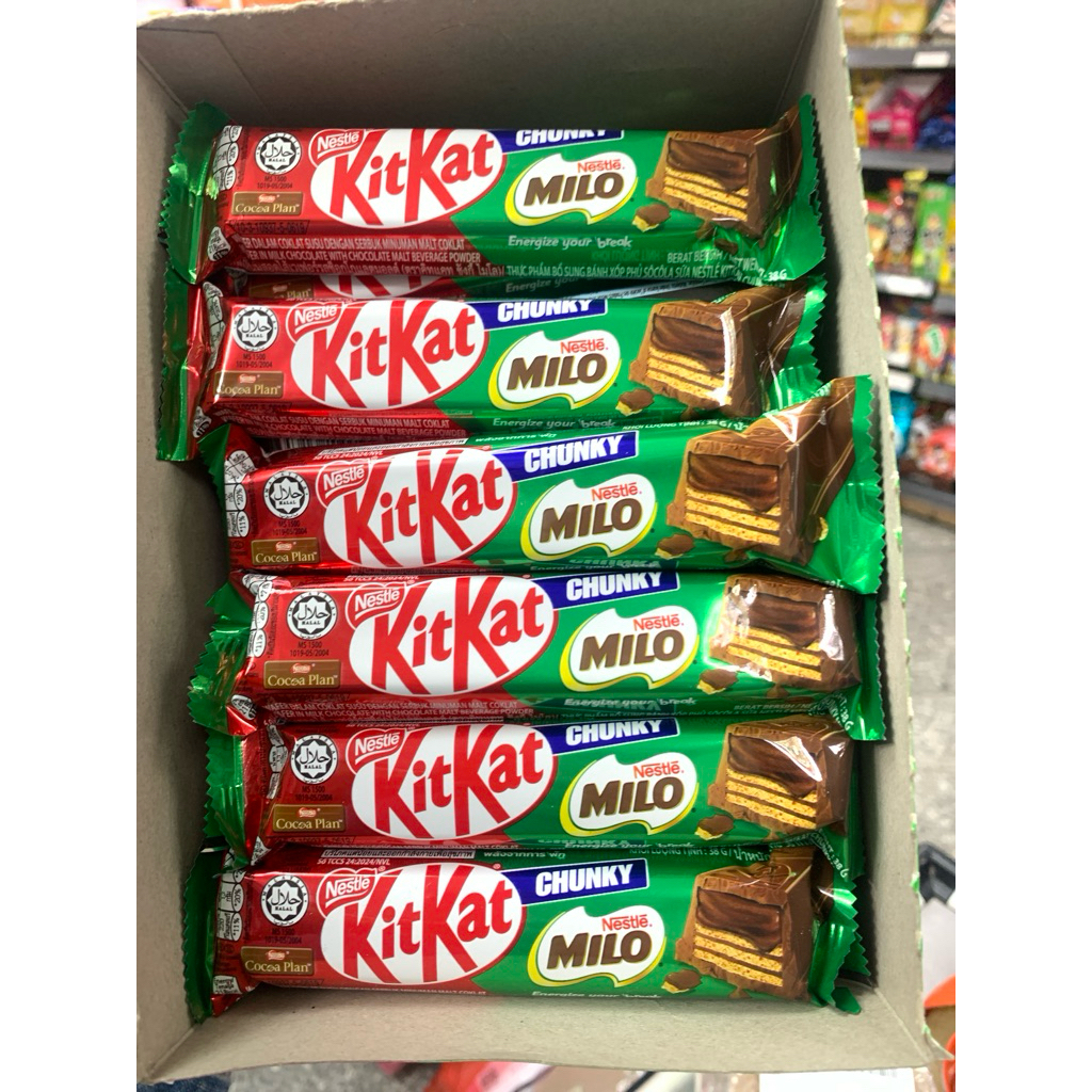KitKat Green Tea Chocolate Bar, Chunky, Milo - Nestle 16g, 25g,38g ...