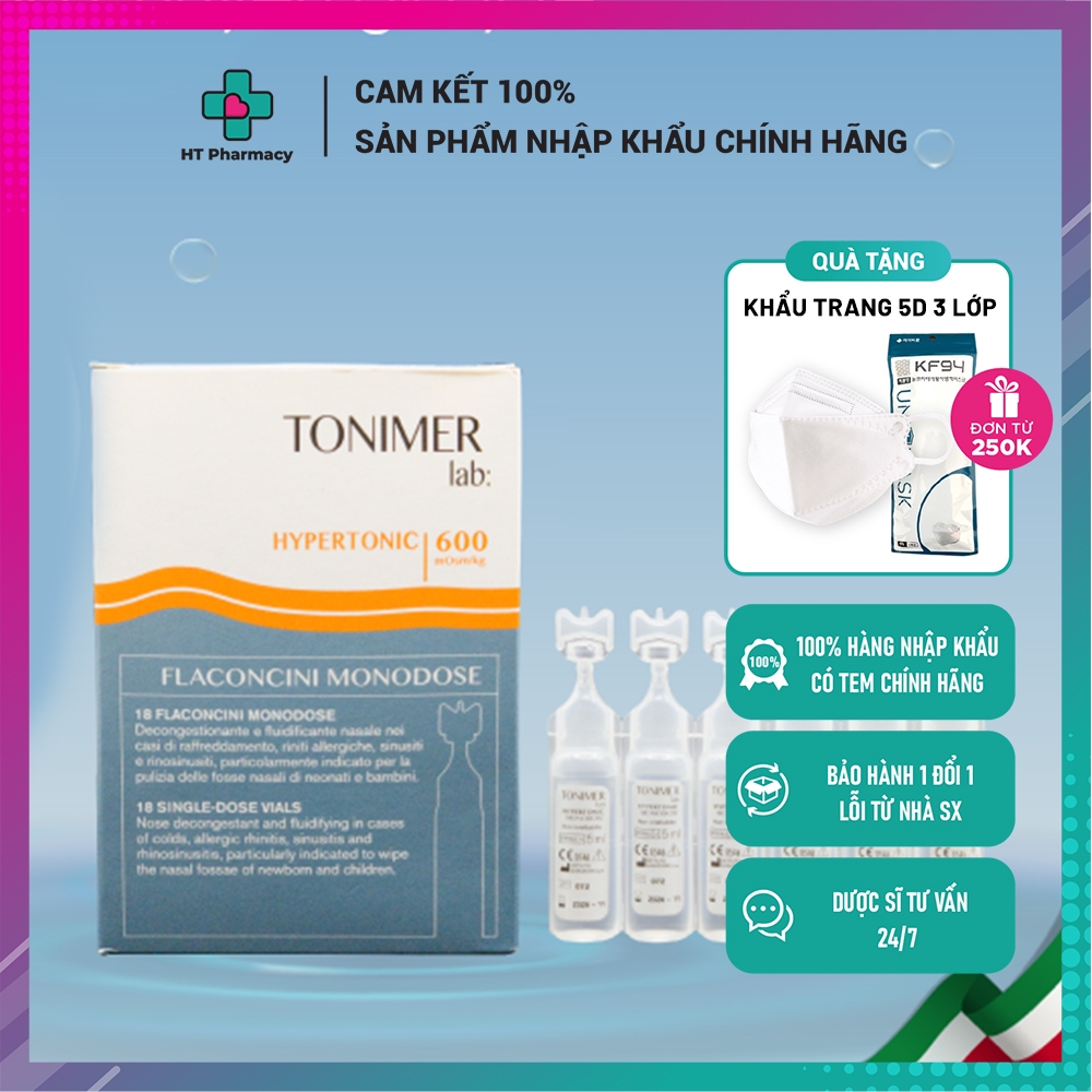 Tonimer Hypertonic Single Dose Hypertonic Solution Helps Clear Nose ...