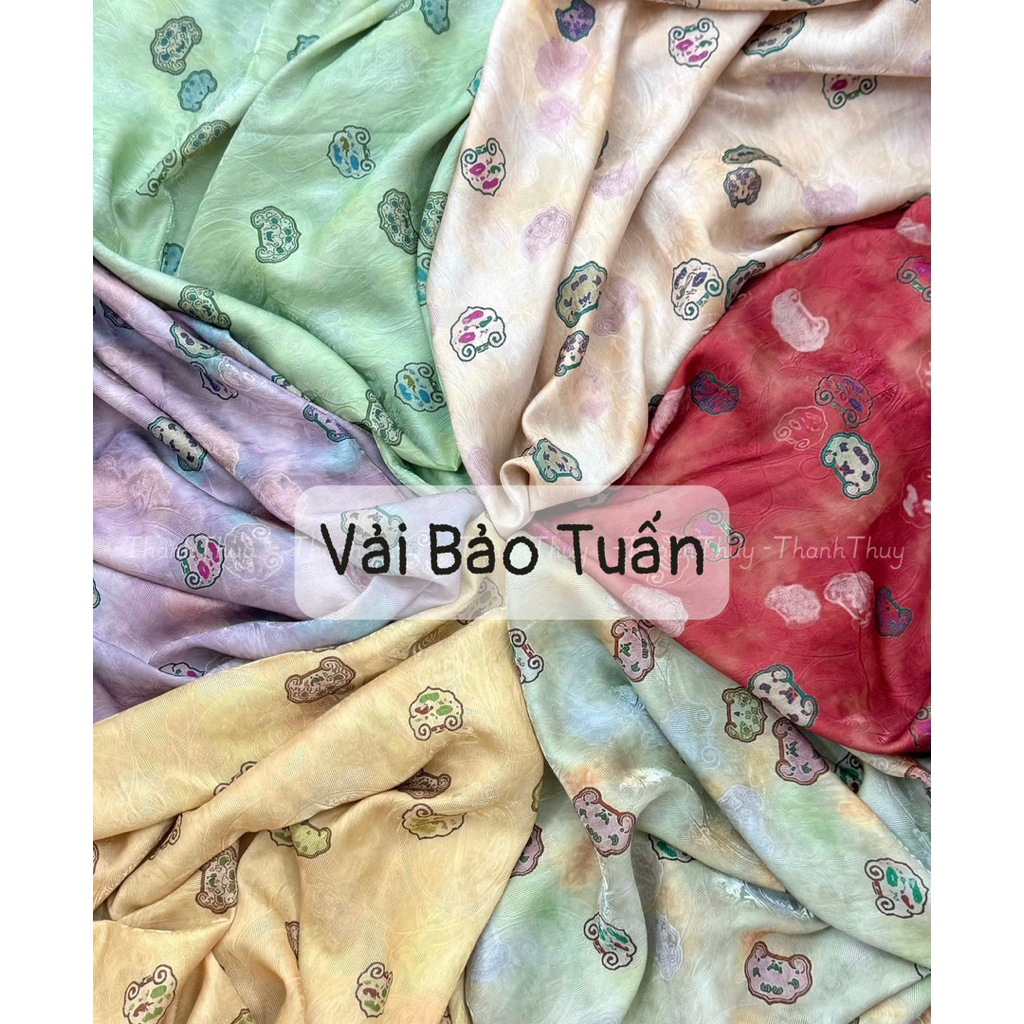 6-color patterned silk fabric | Shopee Singapore