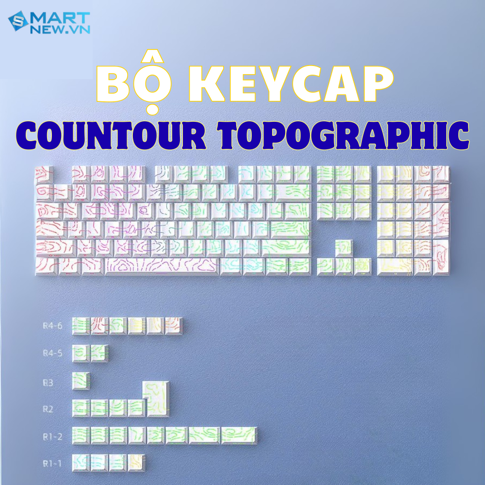 Contour ToPo GRAPHIC Keycap Set - Through Led - Downward Circuit - PBT ...