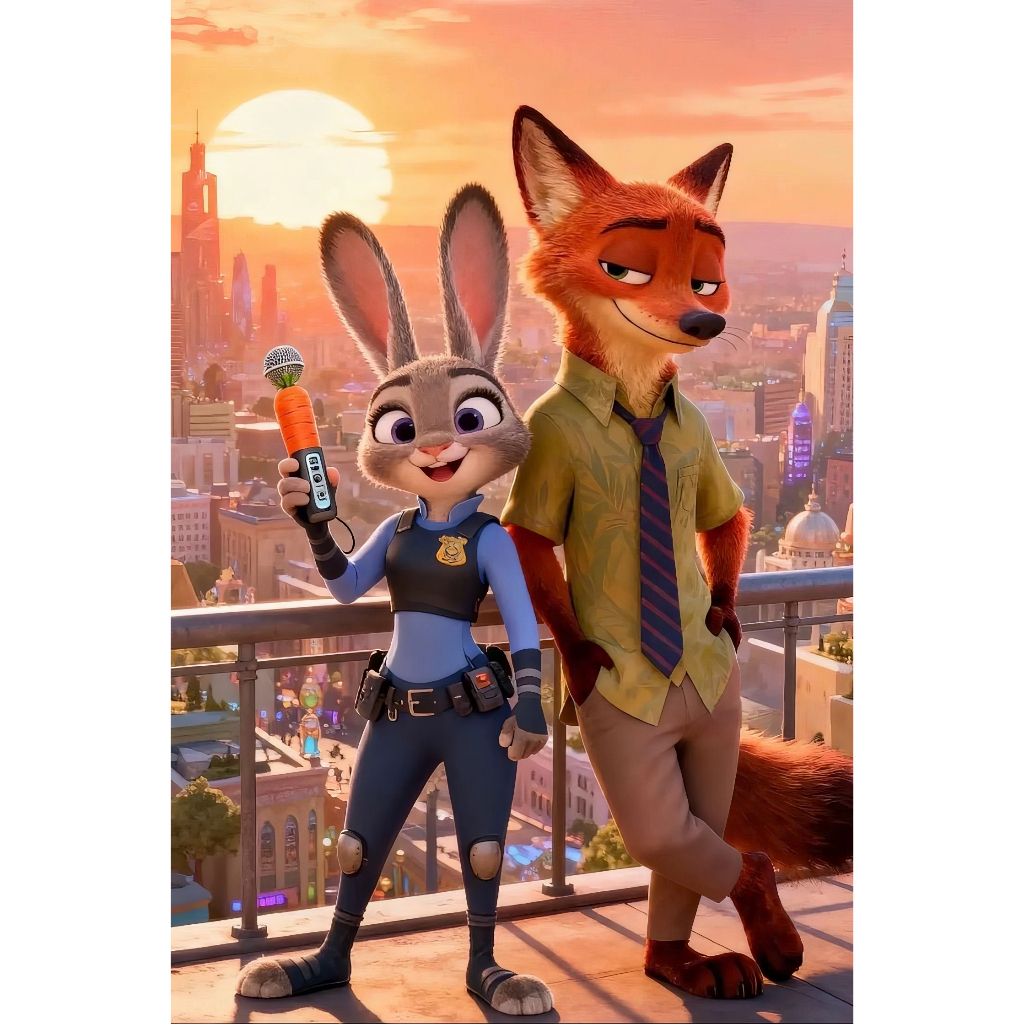 P105) ZOOTOPIA cartoon Poster - Latest skystorming 2 - ZOOTOPIA 2