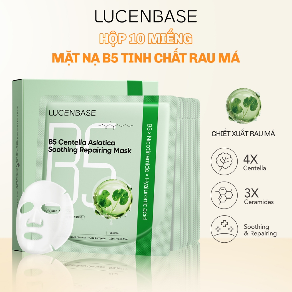 Lucenbase Mask B5 Centella Asiatica Essence 25ml / piece Box of 10 ...