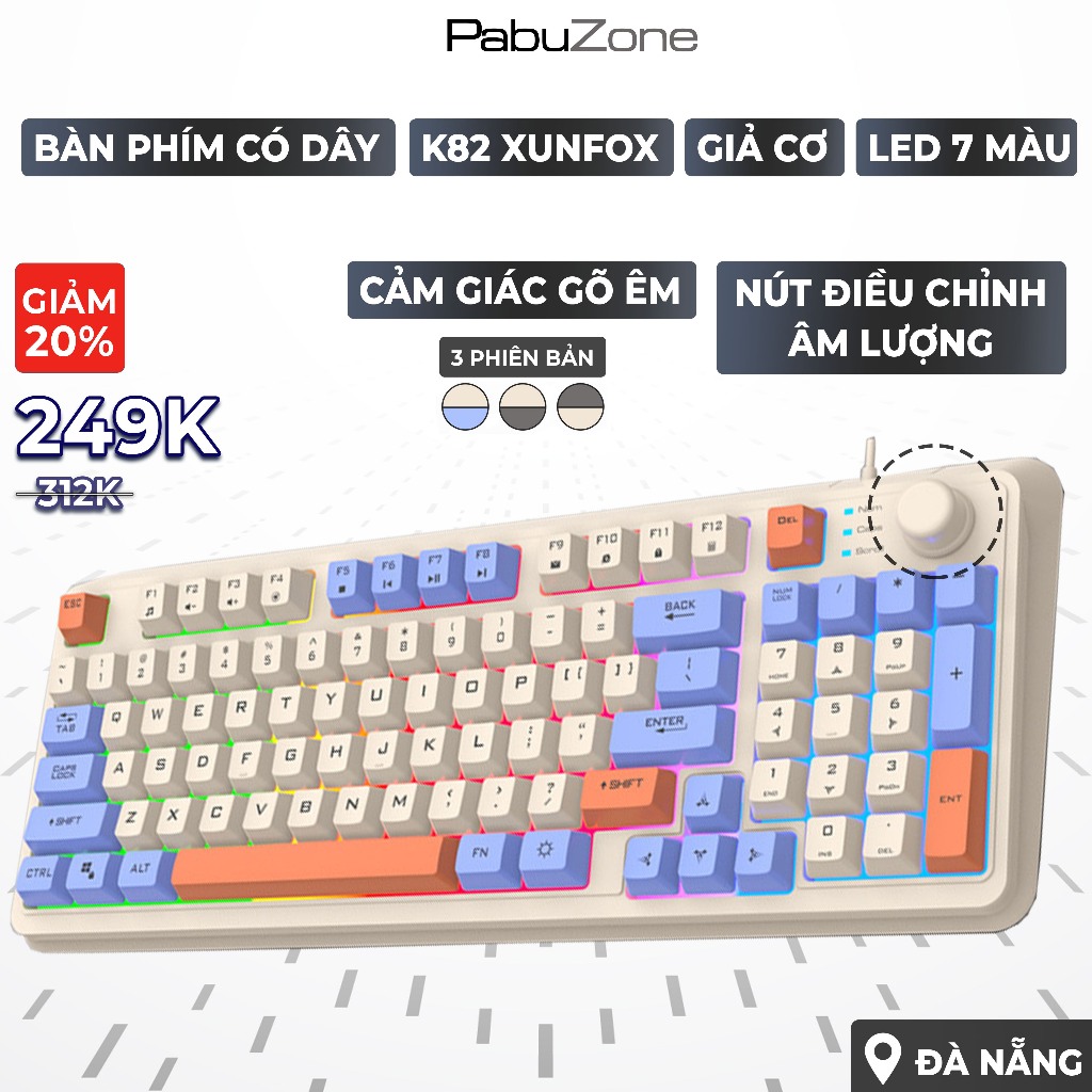 [SALE] Mechanical Wired Computer Keyboard 94 Keys Gaming Xunfox K82 ...