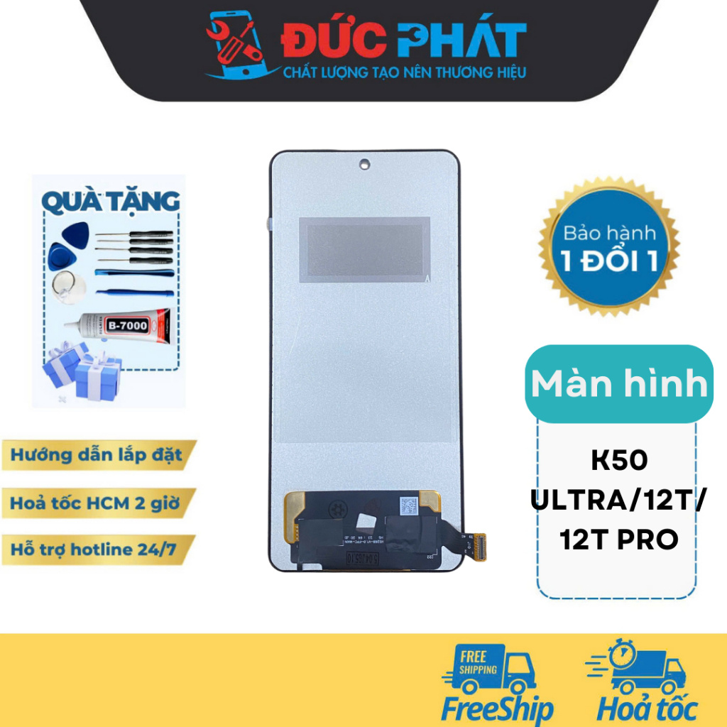Replacement Screen Xi K50 Ultra /12T/12T Pro (Free Glue and Repair Kit ...