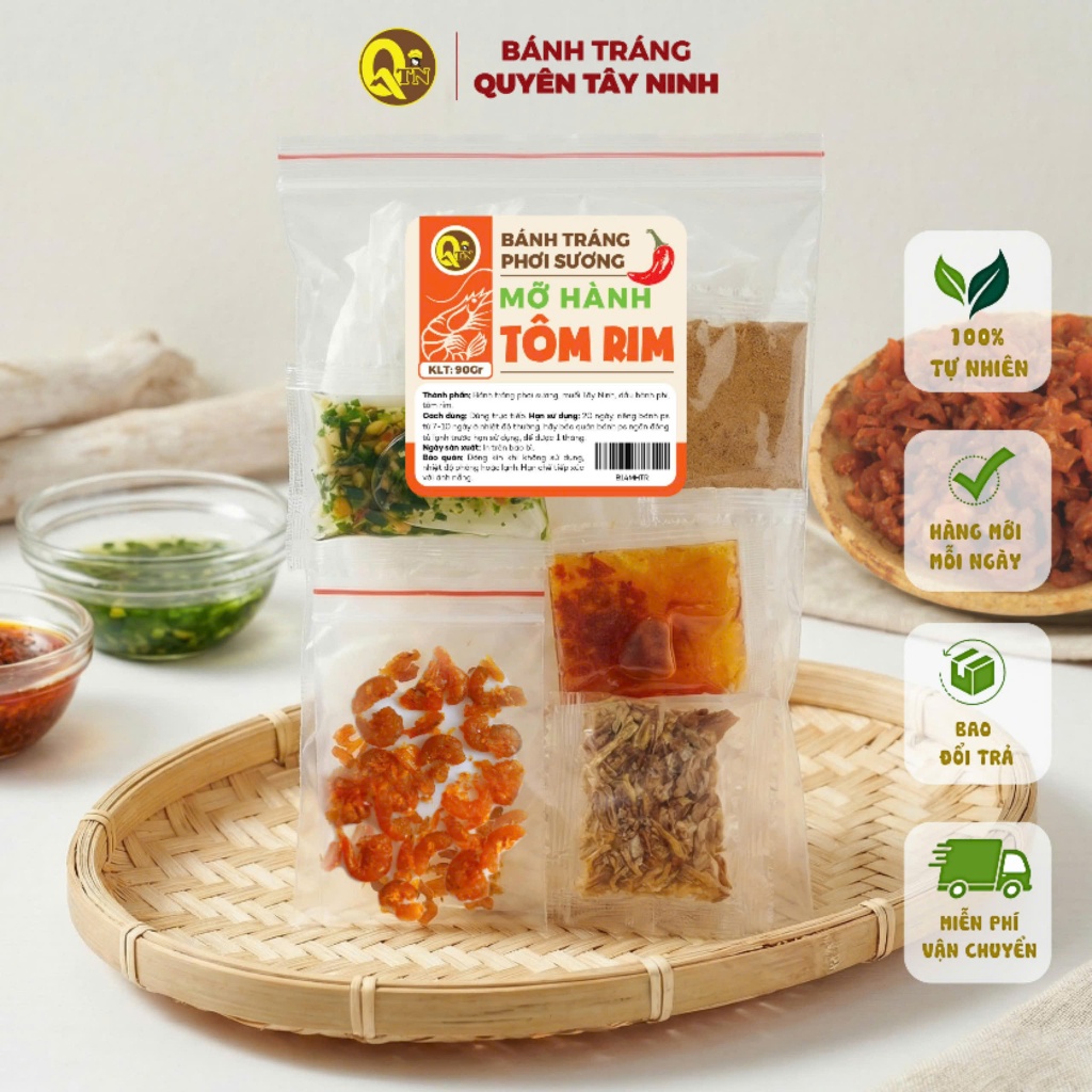 2 Bags of Rice Paper with Onion and Shrimp Rim | Quyen Tay Ninh Dew ...