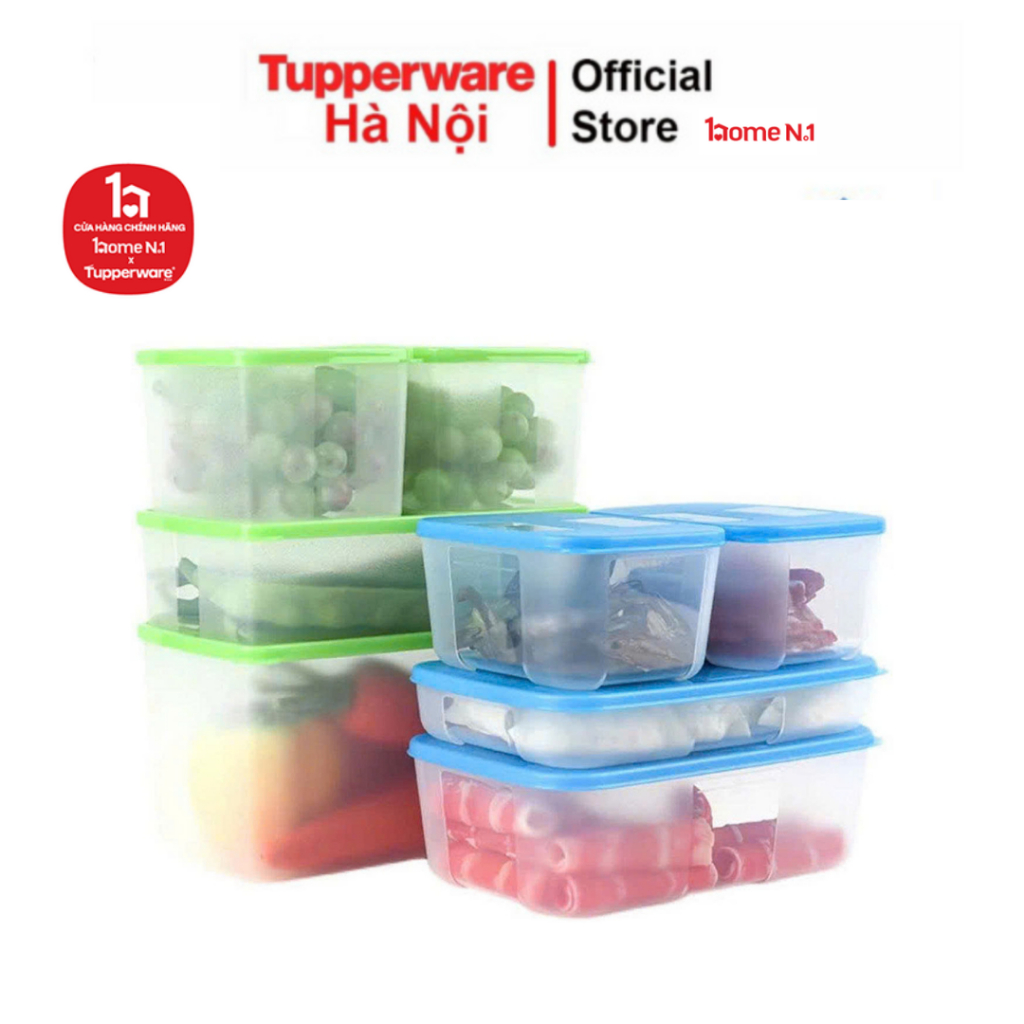 Tupperware freezer food storage box set of 8 boxes - genuine | Shopee ...