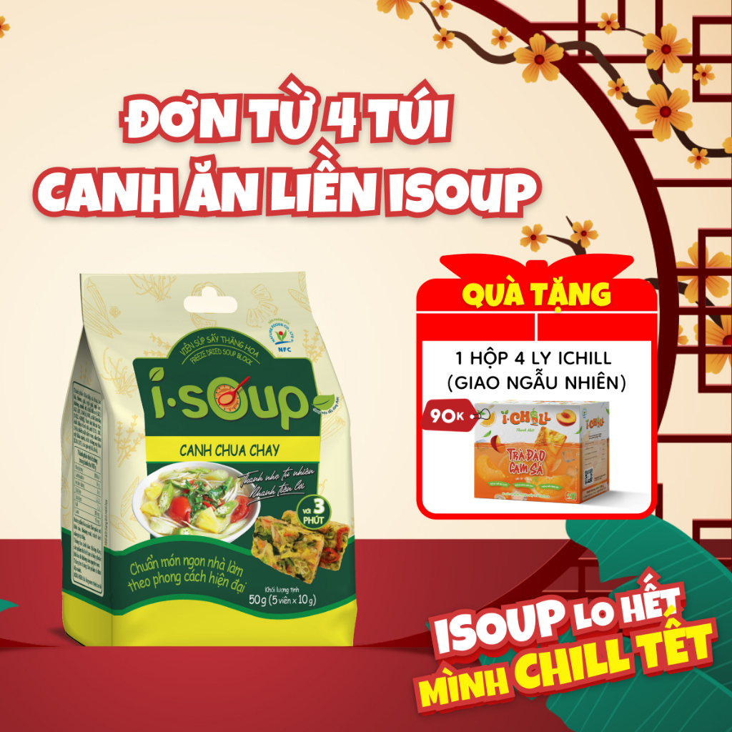 I-Soup Vegetarian Sour and Sublimation Dried Soup Tablets 50g (bag of ...