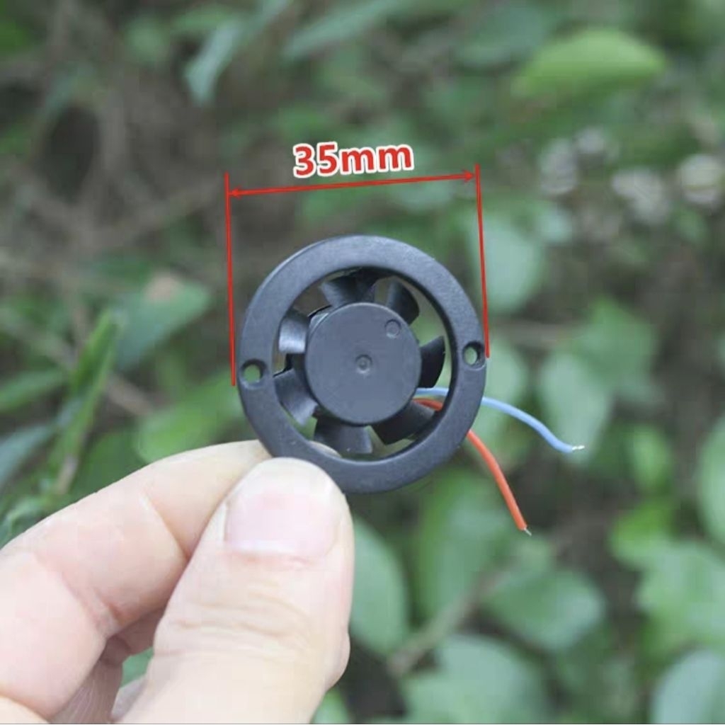 DC 12V-24V mini radiator fan 35mm round 11mm thick cpu cooler pc fan ...