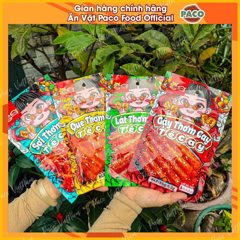Assorted Thien long spicy toothpicks set of 4 packs of 4 colors ...