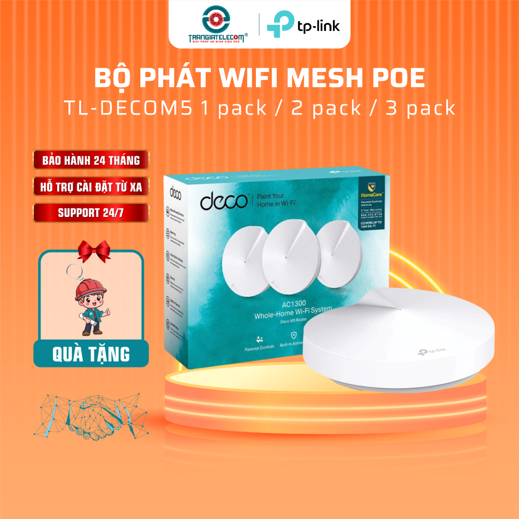 TP-Link DECO M5 Mesh Wifi Router 1- 2- 3 Pack AC Standard 1300Mbps ...