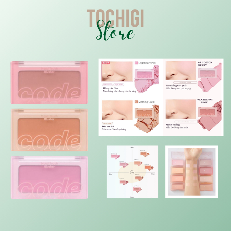 Code Glokolor Mood Touch Blusher 3.5g | Shopee Singapore