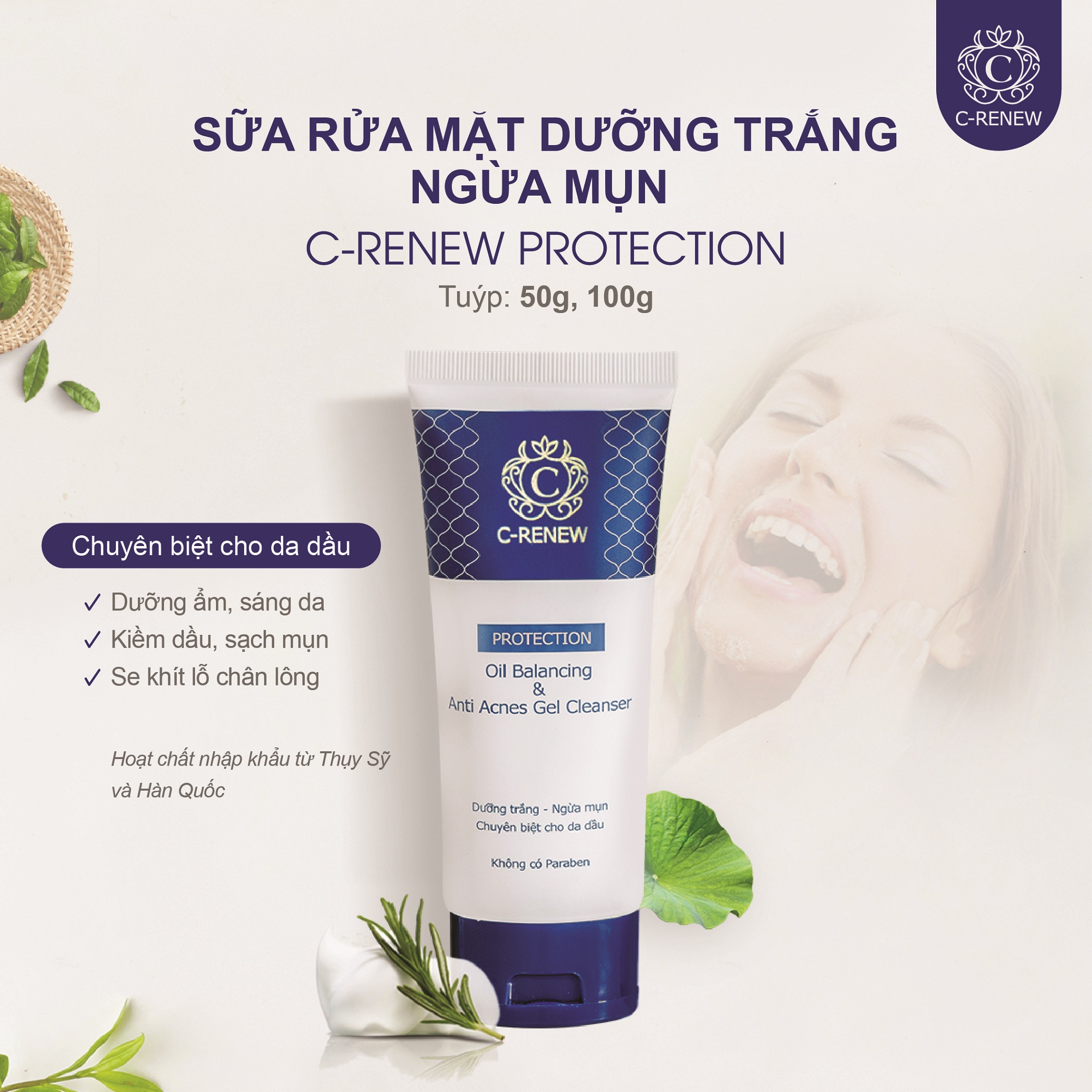 COMBO to prevent acne and dark spots quickly during puberty C-RENEW ...