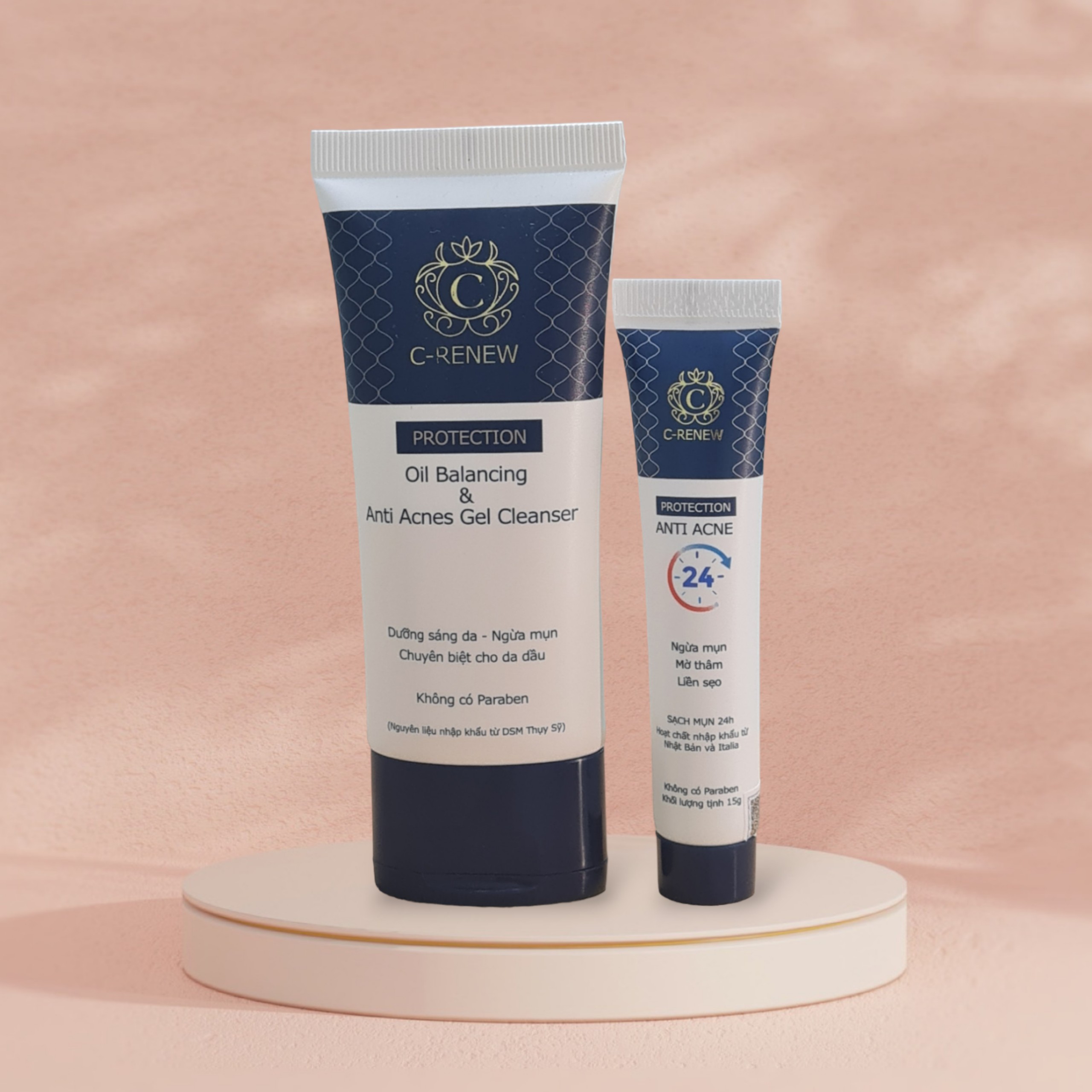 COMBO to prevent acne and dark spots quickly during puberty C-RENEW ...