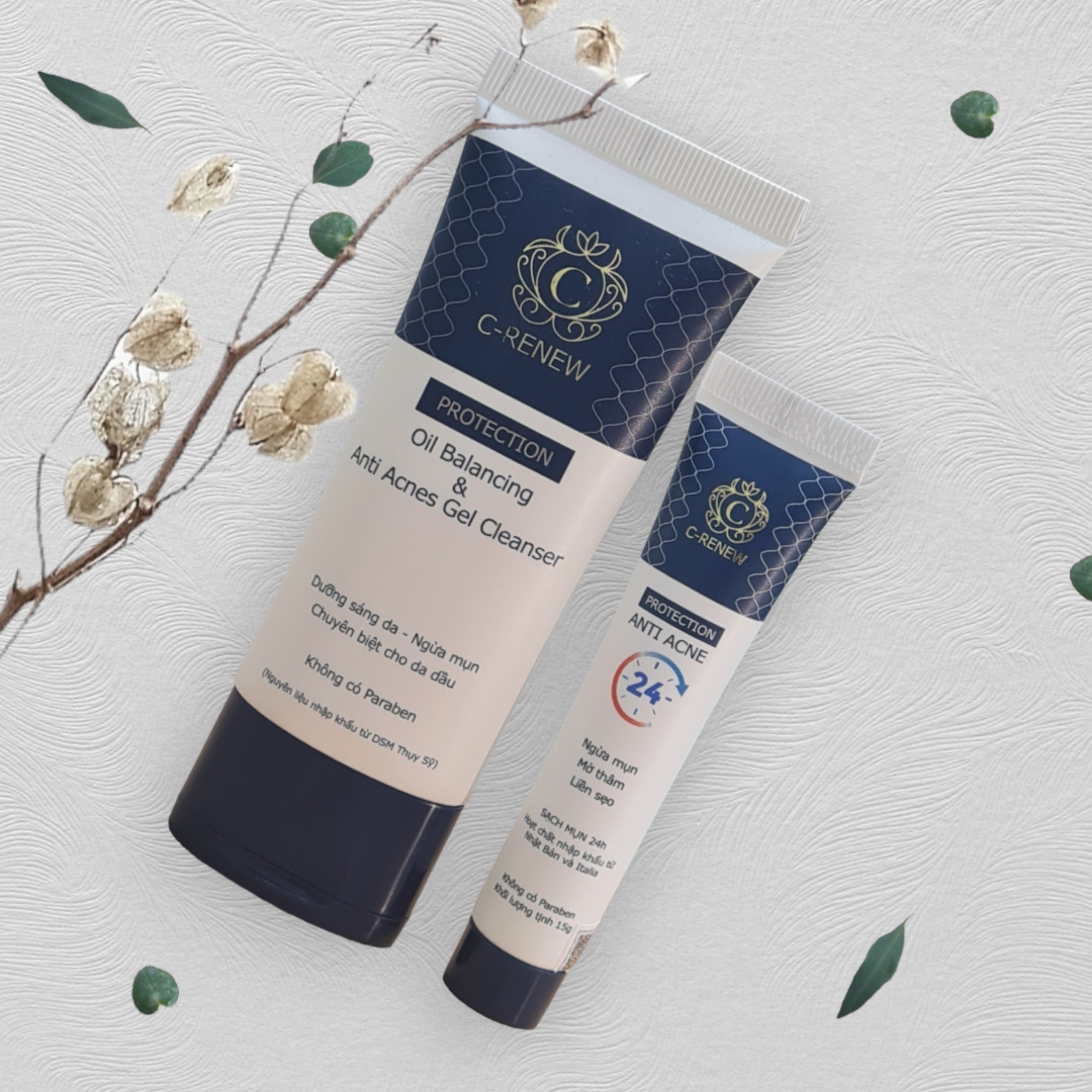 COMBO to prevent acne and dark spots quickly during puberty C-RENEW ...