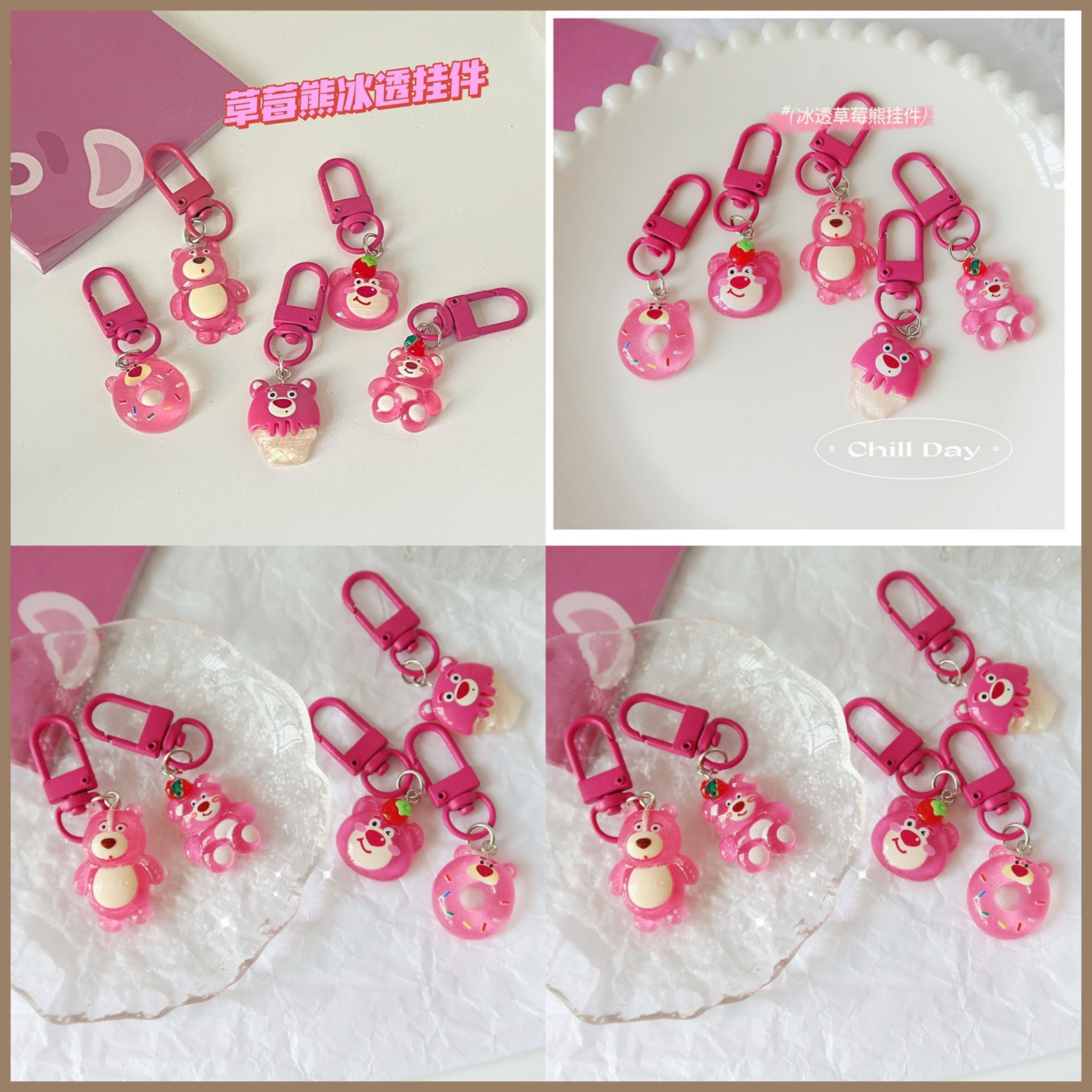 Lovely cartoon keychains with many designs to choose from - Genuine ...