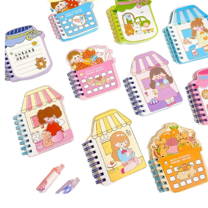 XO Cute, Convenient and Small Mini Spring Notebook (Random delivery ...