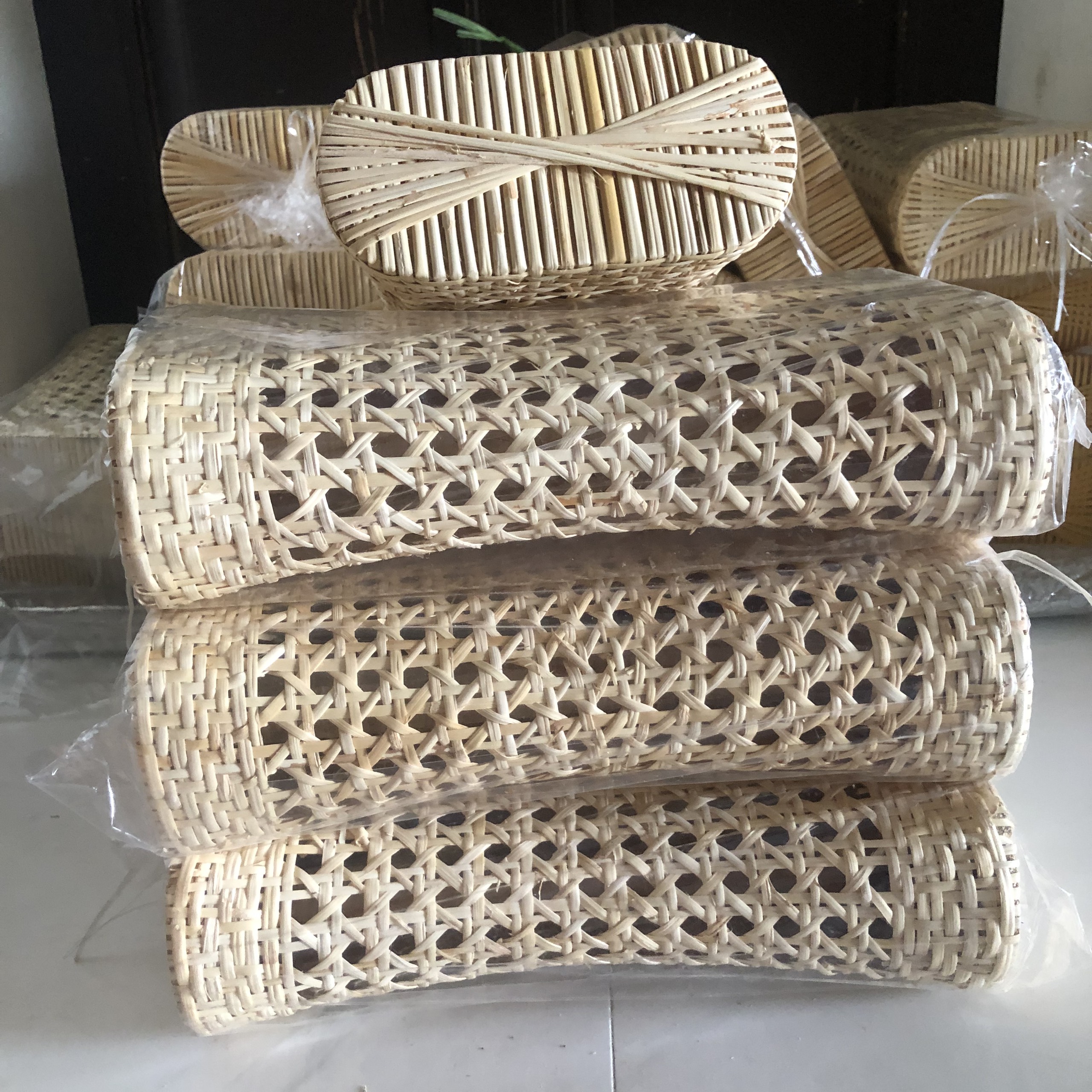 Bamboo and rattan pillow, high quality natural rattan material | Shopee ...