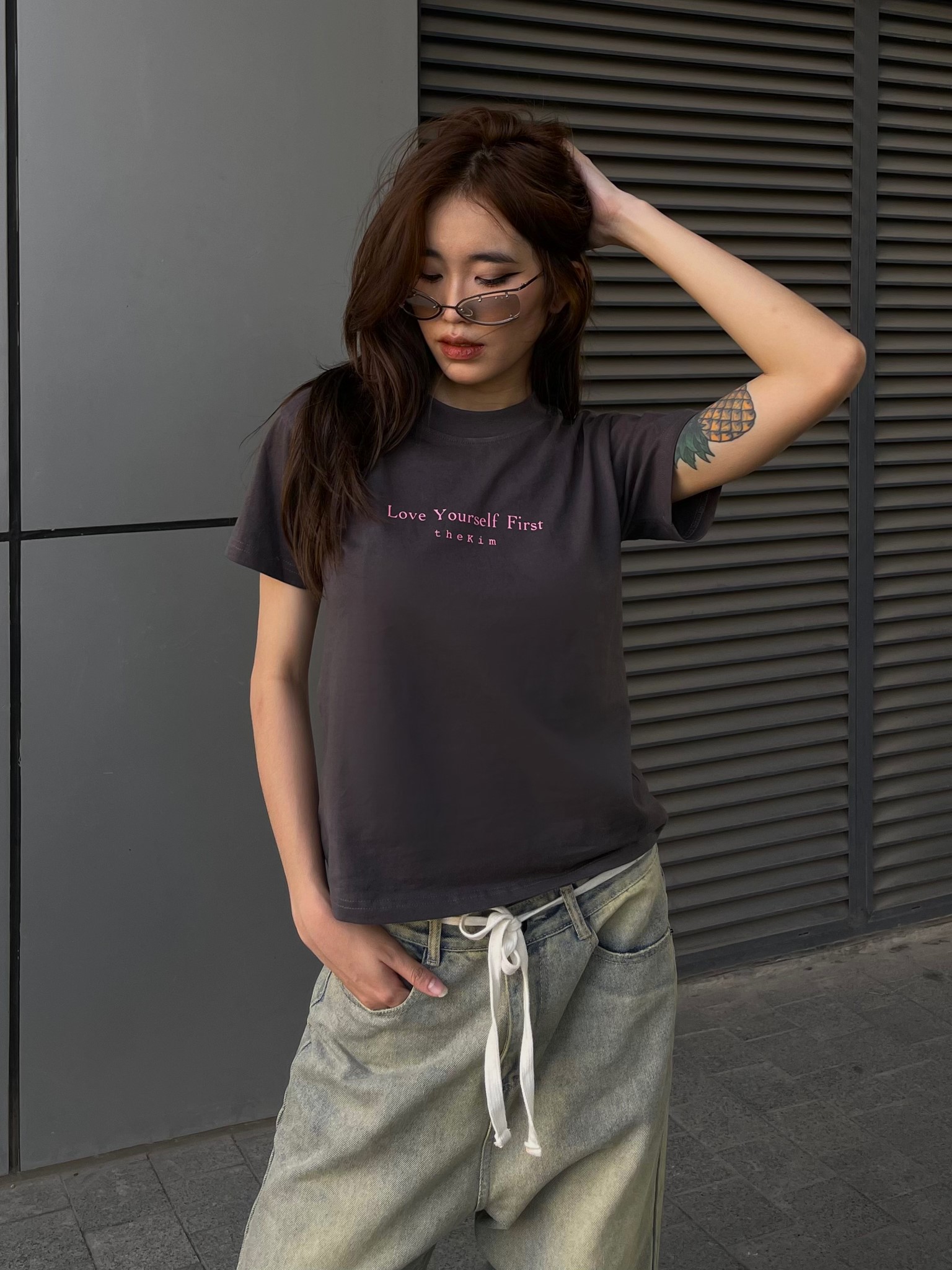 Love yourself first t shirt best sale