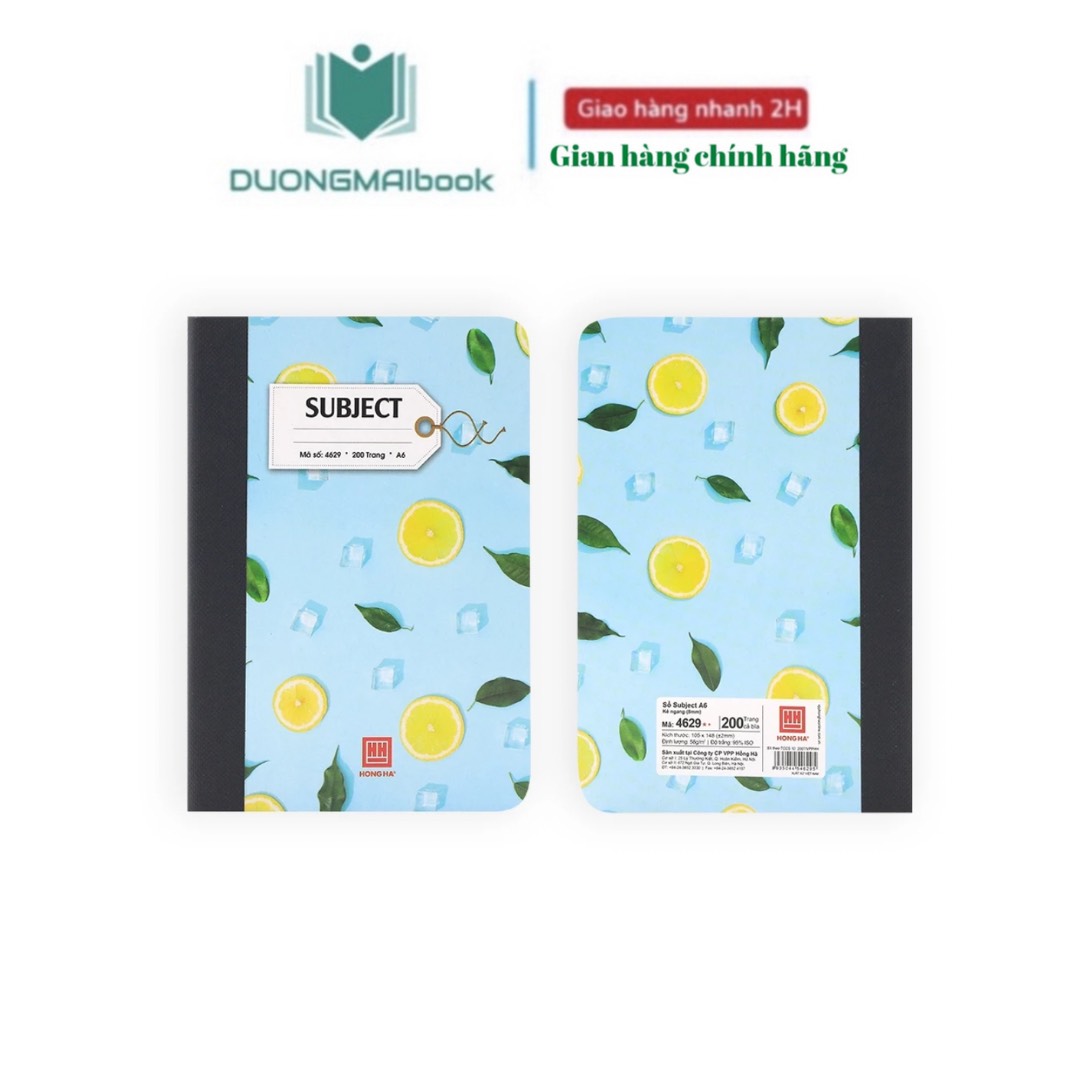 A6 cover notebook 200 pages HH Subject - Code 4629 (Shop random color ...