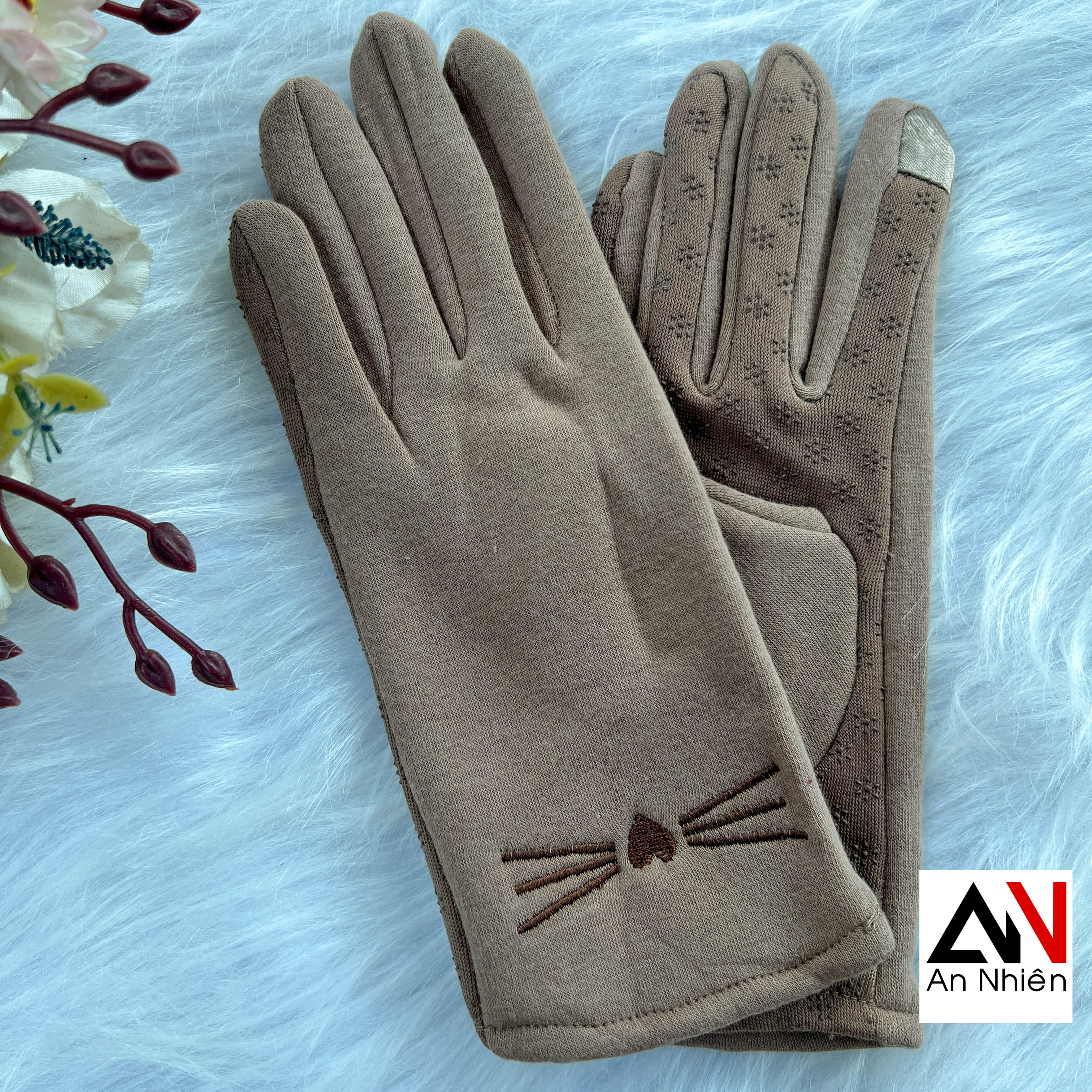 Non-slip felt gloves, sun protection, warm, youthful style, can be used ...
