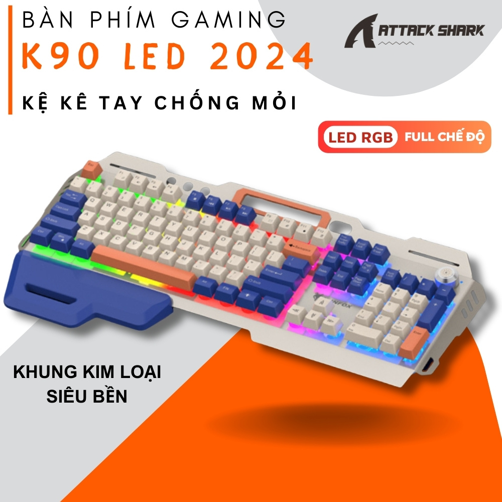 Attack Shark K90 LED Gaming Keyboard New 2024 100 Million Click Life