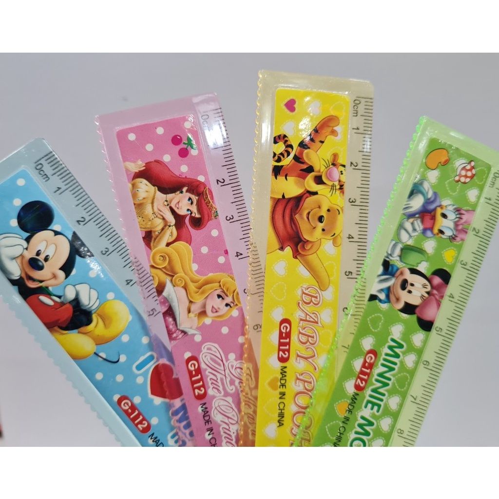 Set of 10 15cm technical rulers G112 / G-112 with rulers and serrated ...