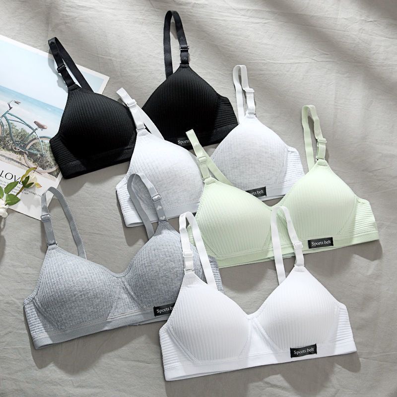 Comfortable Thin Foam Rimless Cotton Bra for Girls, 139 Student Bra ...