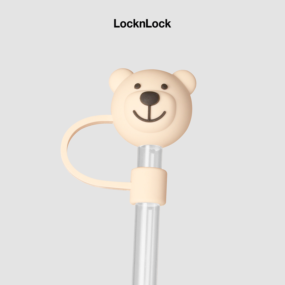 LocknLock Straw Cover Cute Silicone Thermos Straw Stopper TLL091-3 T2C ...