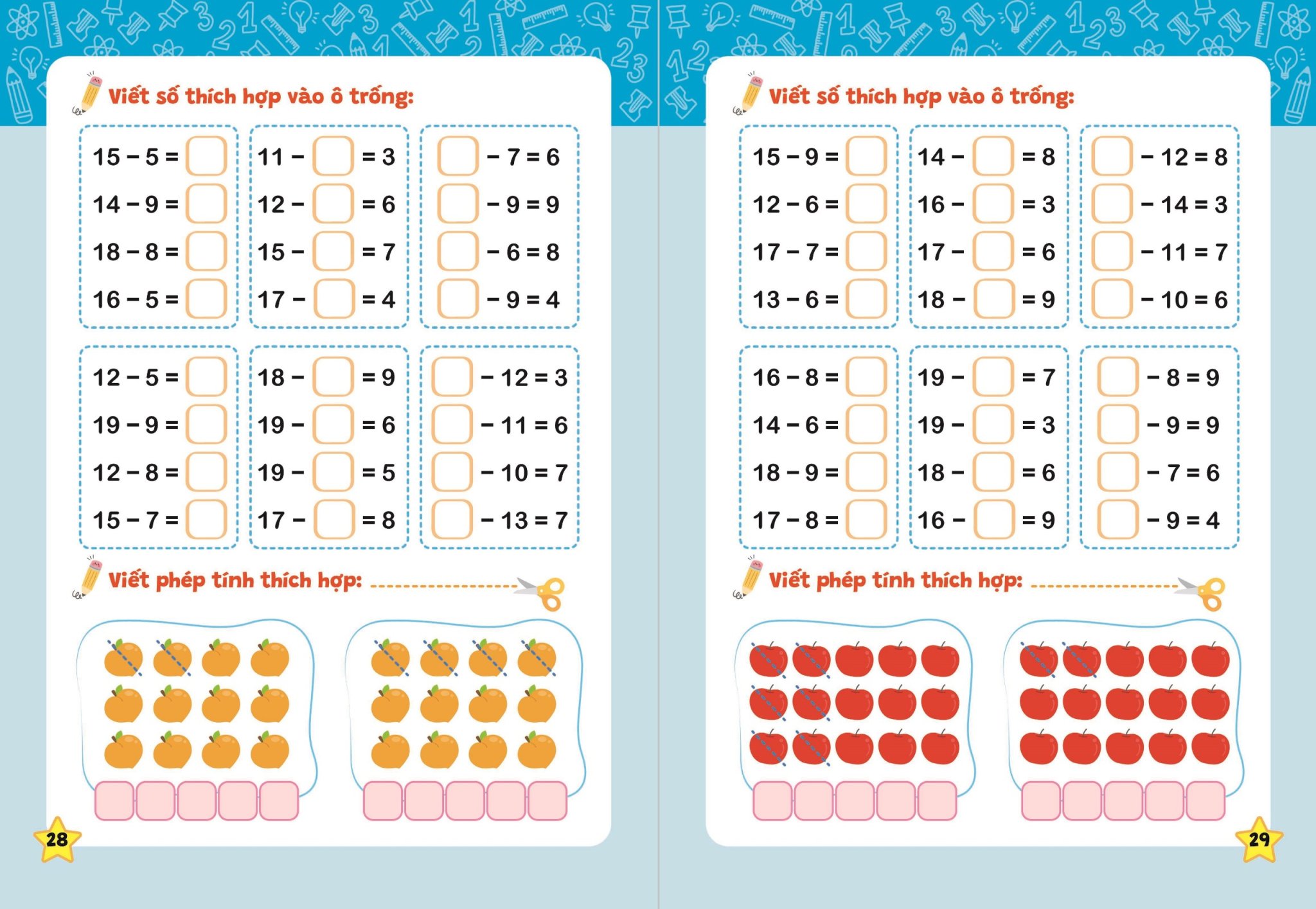 Combo Book Set of 3 to Practice Addition and Subtraction Skills for ...