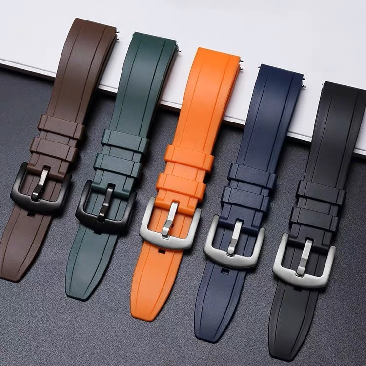 Rubber watch strap for men and women size 20mm 22mm 24mm, high quality ...