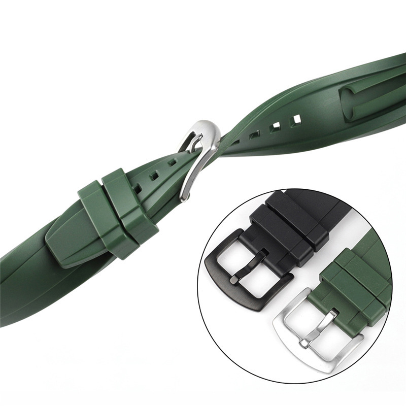 Rubber watch strap for men and women size 20mm 22mm 24mm, high quality ...