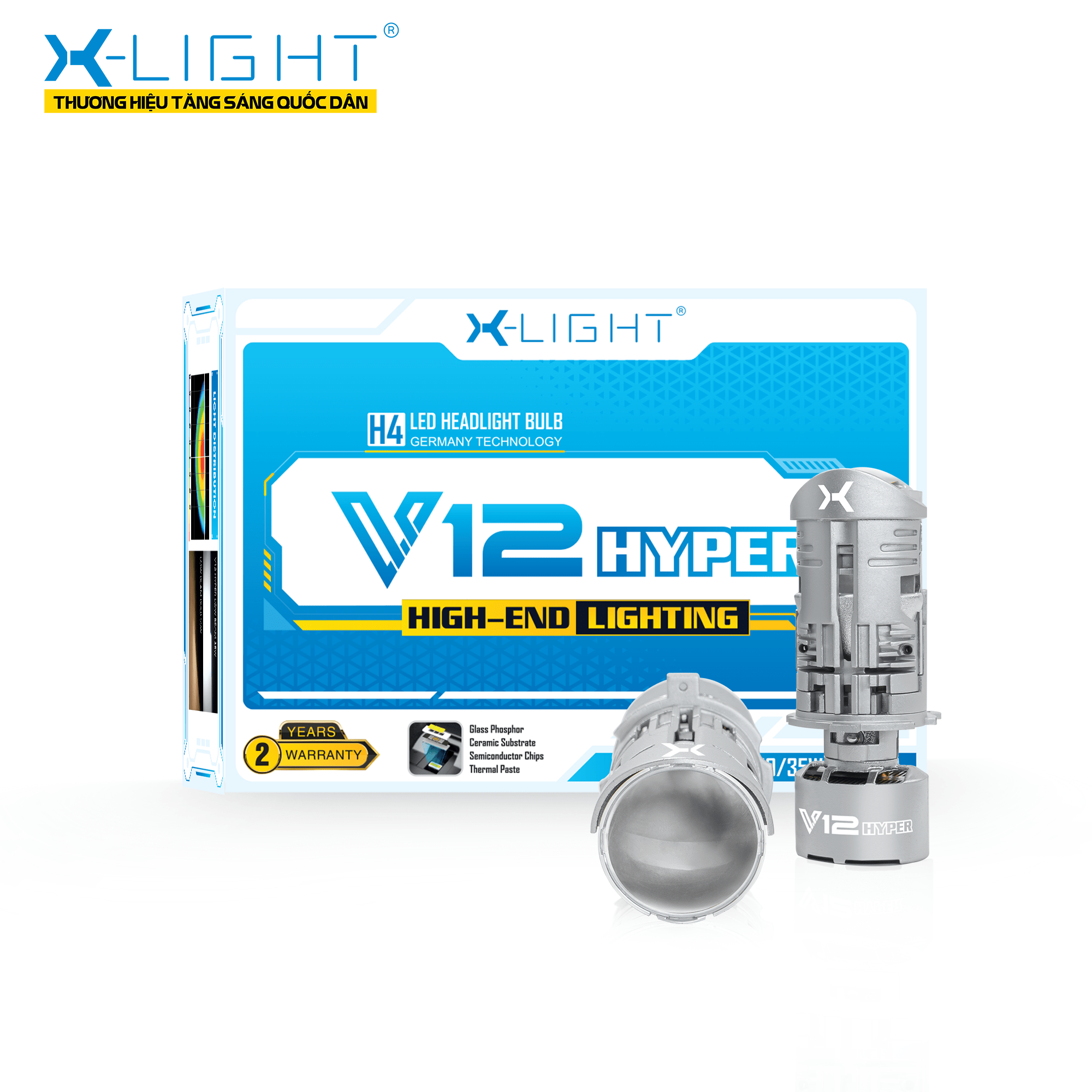X-light V12 HYPER X-LIGHT V12 HYPER Led Headlight 50W Genuine Huge ...