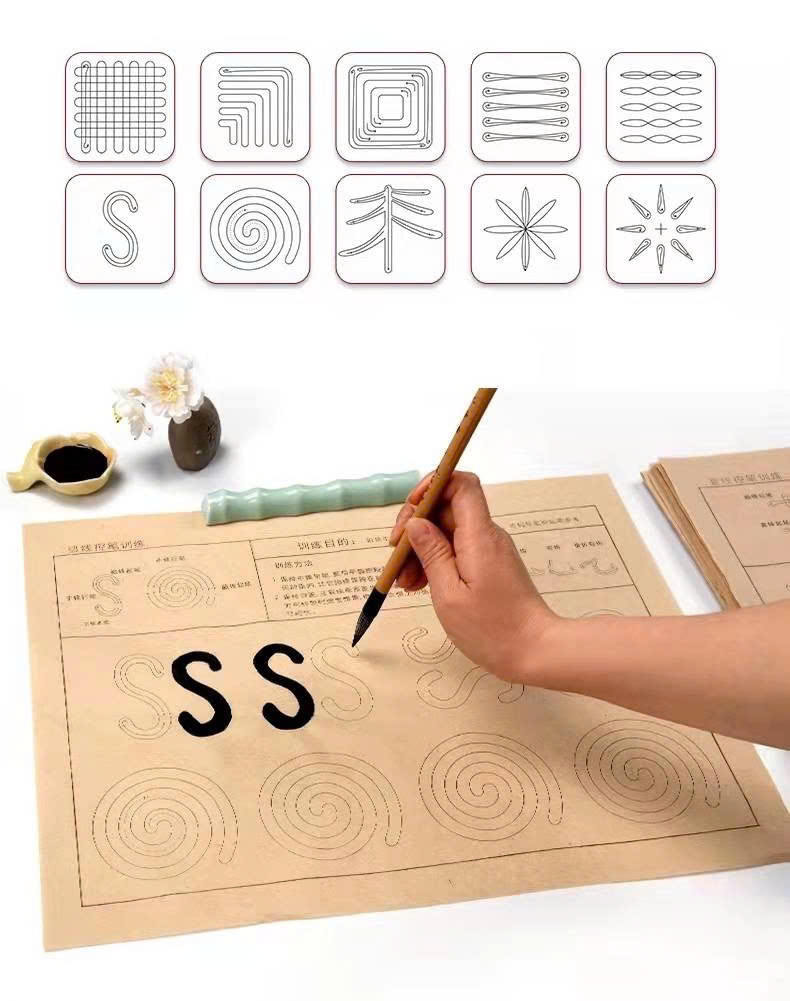 Combo of 120 basic self-study handwriting practice papers for writing ...