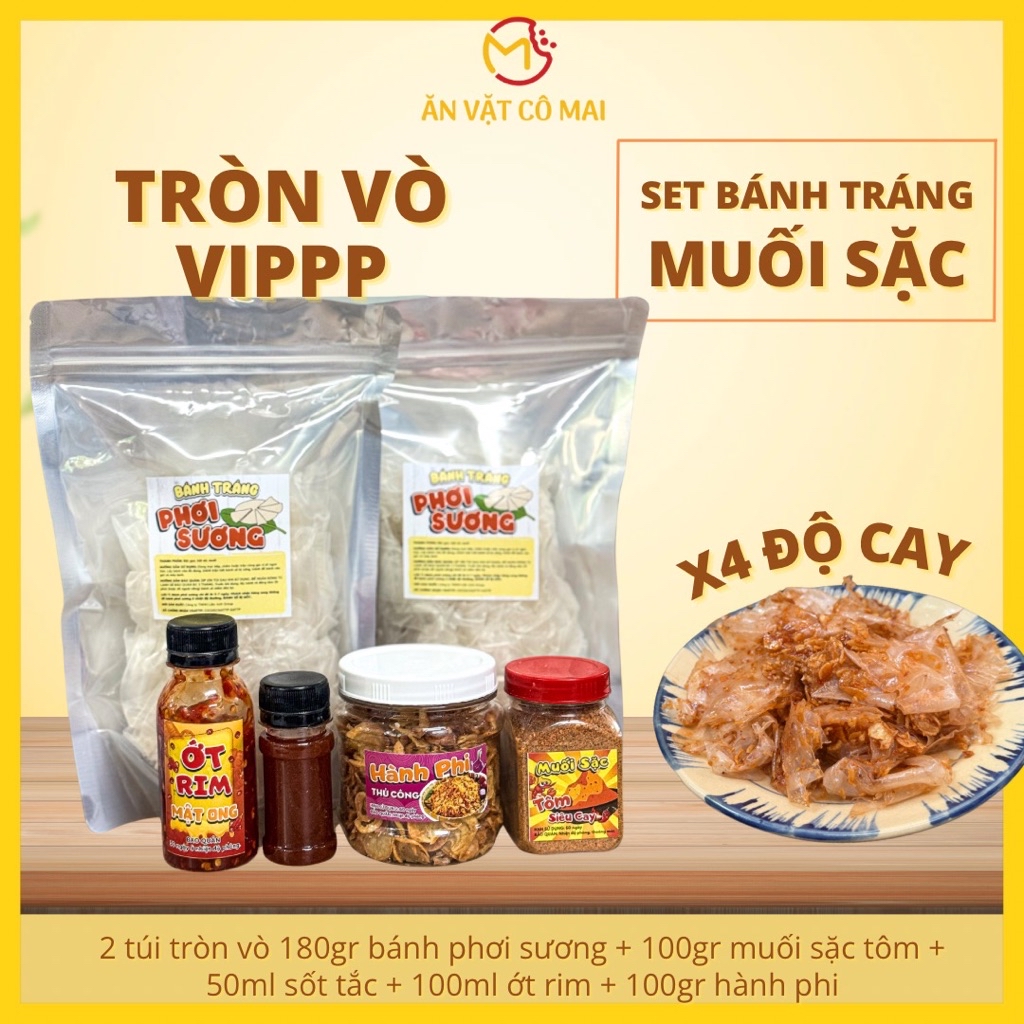 Combo of Salted Rice Paper with Spicy Shrimp - VIPPP ROUND COMBO, Dew ...