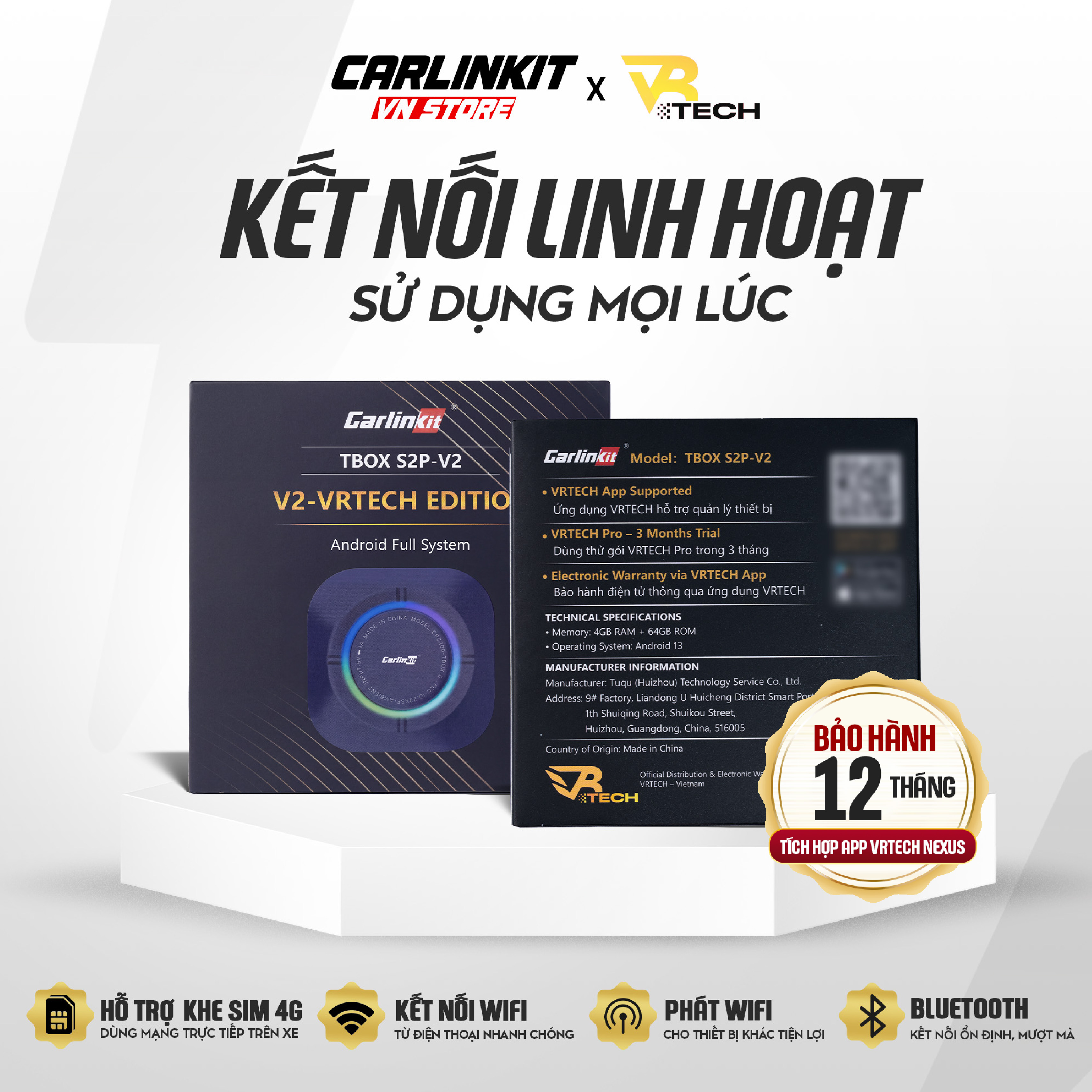 Carlinkit TBOX S2P 6225 V2 2026, Android Car Box, Apple CarPlay ...