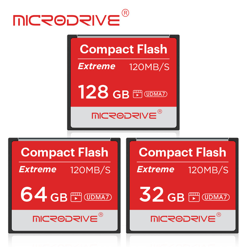 CF Microdrive Compact flash card 32GB 64GB 128GB 120MB/s CF memory card ...