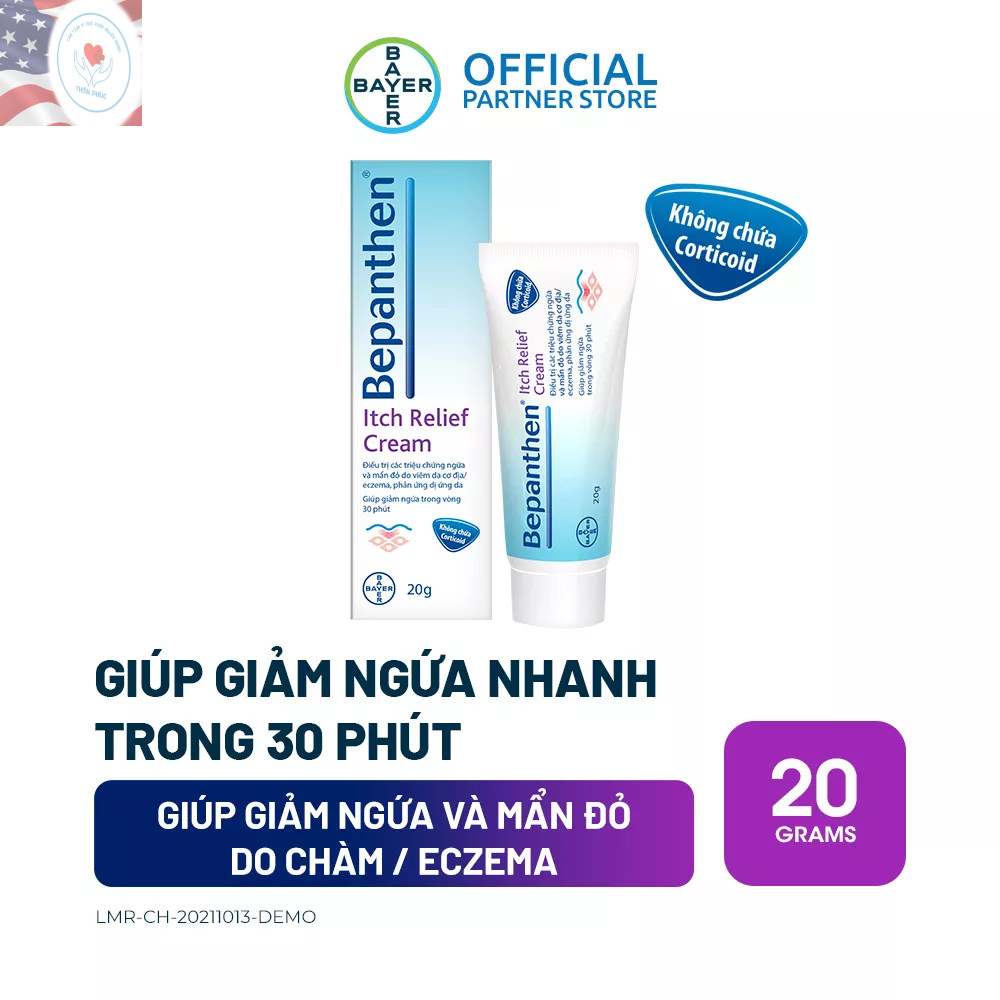 [Immediate Skin Soothing] Bepanthen Itch Relief Cream 20g Reduces ...