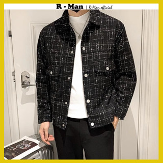 Mens hot sale felt jacket